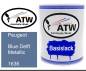 Preview: Peugeot, Blue Delft Metallic, 1636: 1L Lackdose, von ATW Autoteile West.